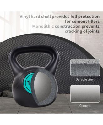 Wide Grip Kettle Bell Strength Training Weight Set, 5, 10, 15, 20, 25lb