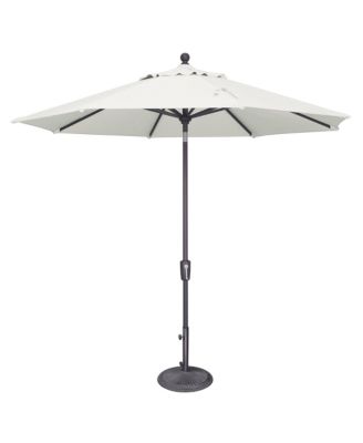 9FT Octagon Patio Umbrella with Push-Button Tilt, Anthracite Frame