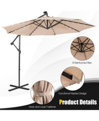 10 Feet Patio Cantilever Umbrella with Tilting System