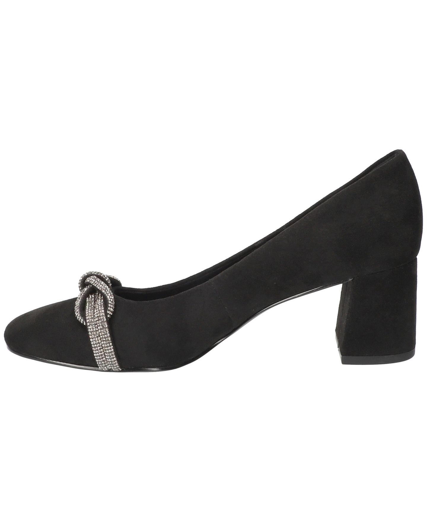Женские туфли Bella Vita Marigold Square Toe Pumps, цвет: Чёрный замшевый — фото 6
