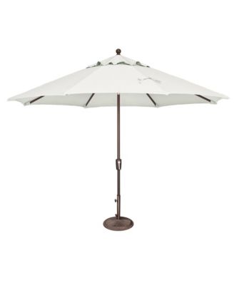 11FT Octagon Patio Umbrella with Push-Button Tilt, Bronze Frame