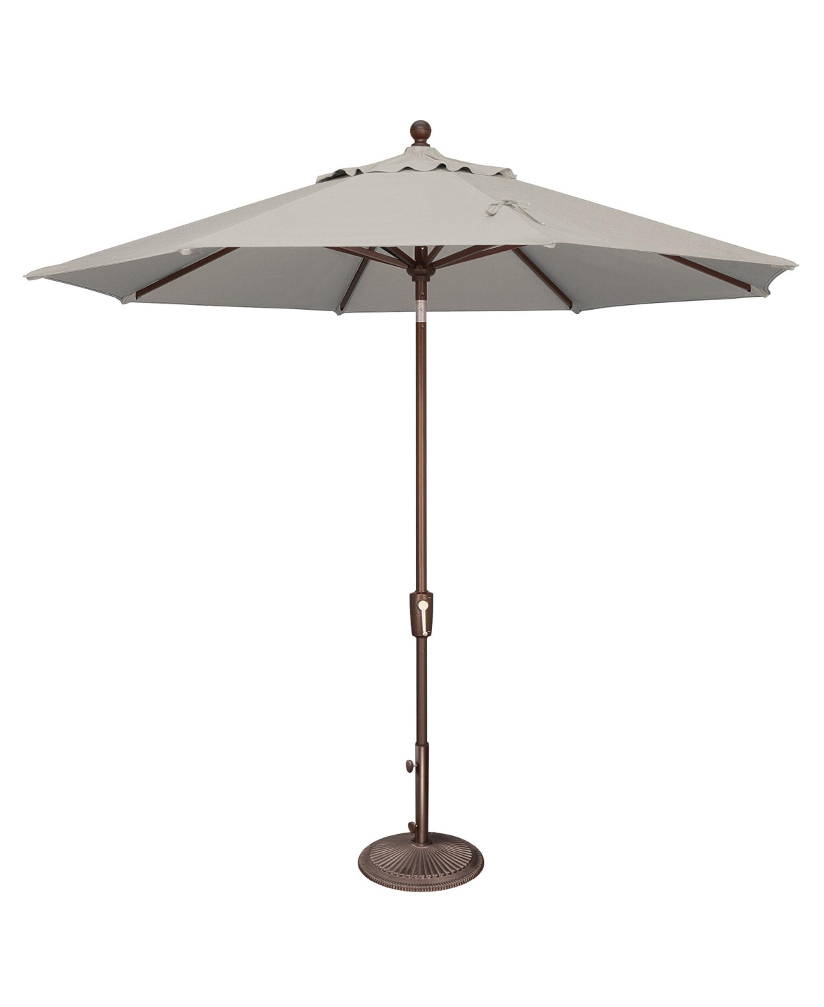 9FT Octagon Patio Umbrella with Push-Button Tilt, Bronze Frame - Spa