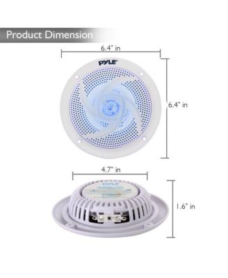 Home 2-Way In-Wall/In-Ceiling Speaker System, Dual 8” 300W, 1” Silk Dome Tweeter, Adjustable Treble Control - PIC8E (Pair)