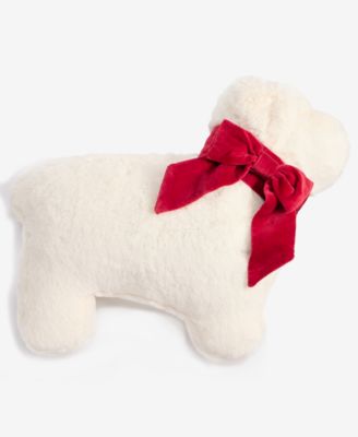 Holiday Lane - Sherpa Dog Decorative Pillow, 12" x 22"