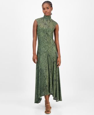 RACHEL Rachel Roy - Women's Junette Mock Neck Godet Dress
