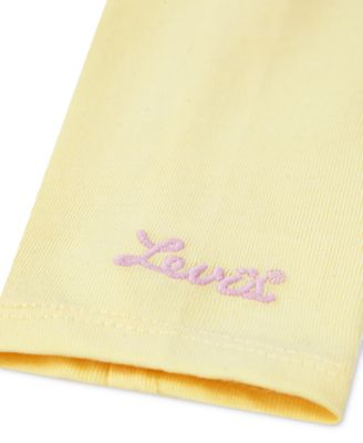 Baby Girls Bodysuit & Ruffle Denim Skirtall, 2 Piece Set