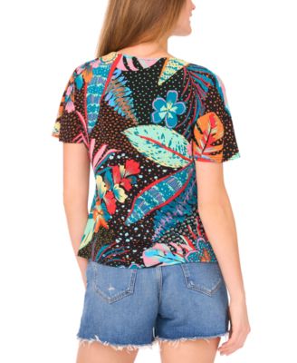 Women's Cowlneck Asymmetric Hem Top