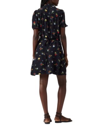 Women's Cotton Lea Button-Front Mini Dress