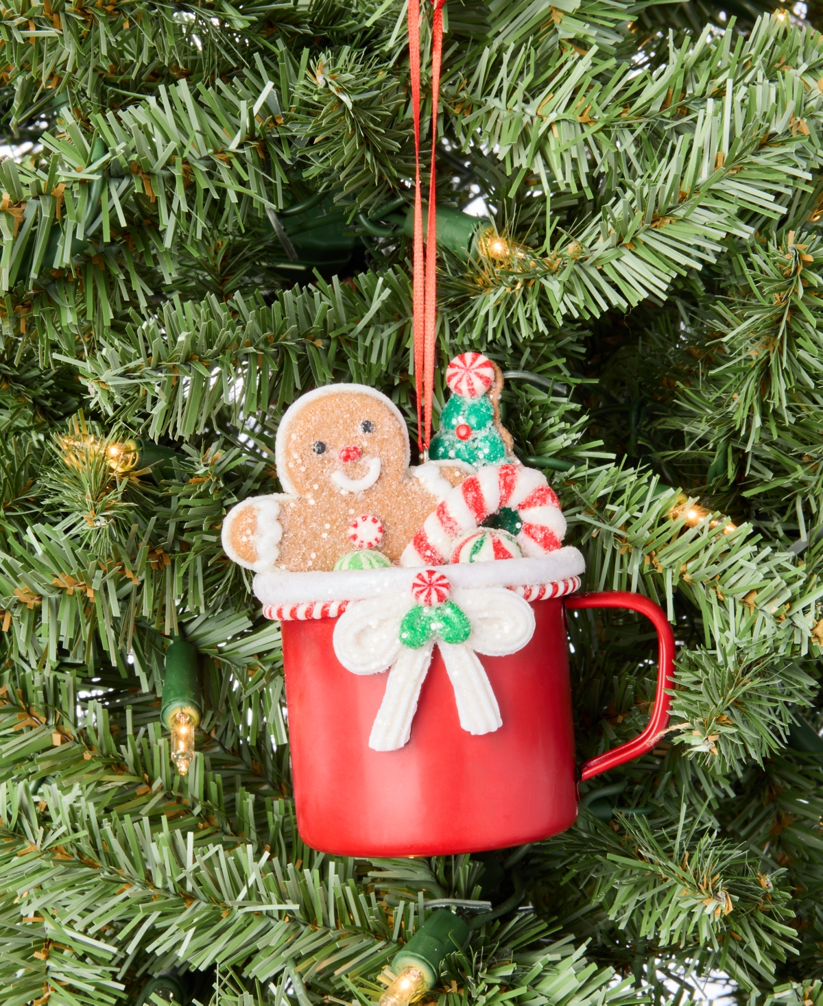 Holiday Lane Gingerbread Village Gingerbread Cup Ornament, Macy's Exclusive