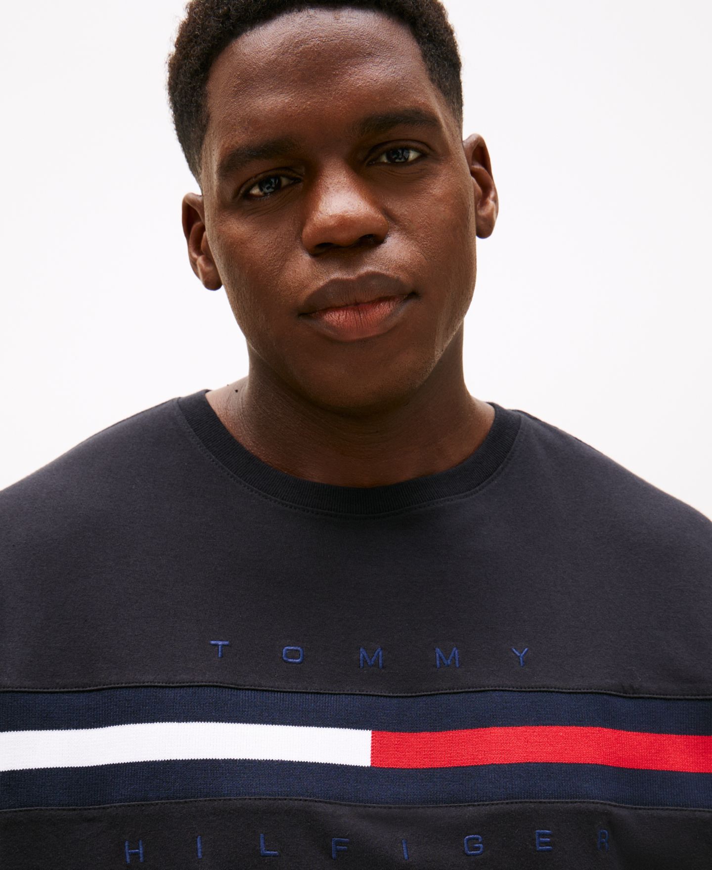 Мужская футболка Tommy Hilfiger Big & Tall Tino Logo Short Sleeve, цвет: Dark Sable — фото 3