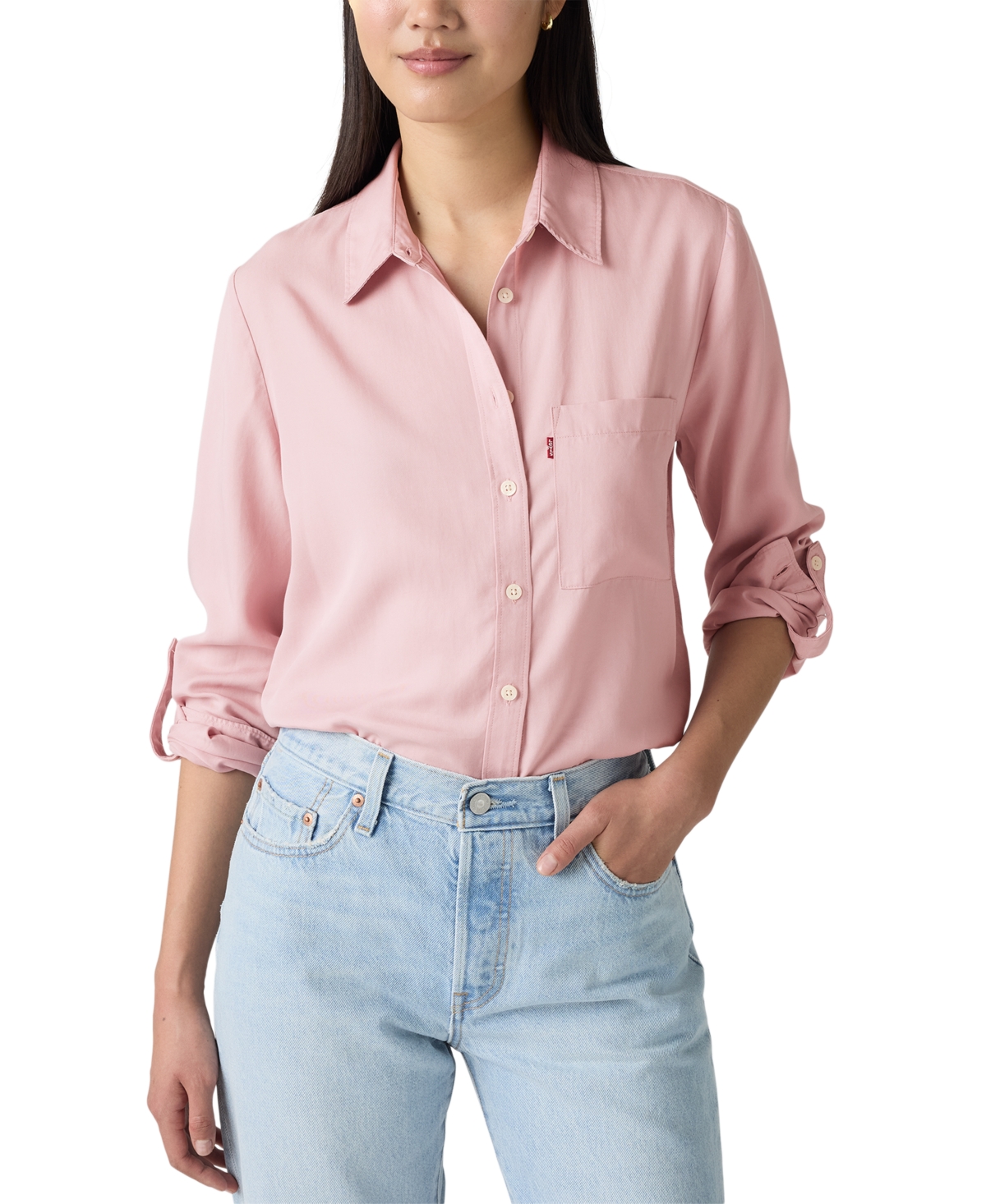 Levi's Journey Corduroy Western Shirt Chambray In Blue