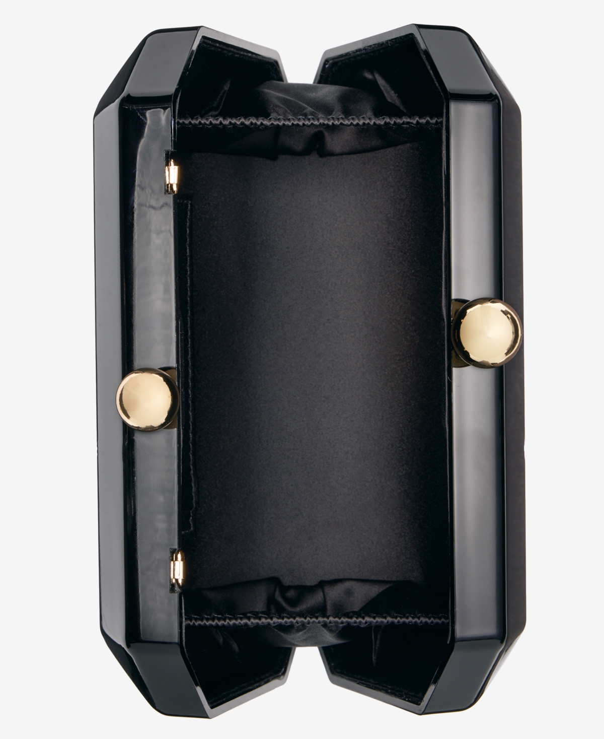 Inc International Concepts Mini Acrylic Minaudiere Clutch, Macy's Exclusive In Black