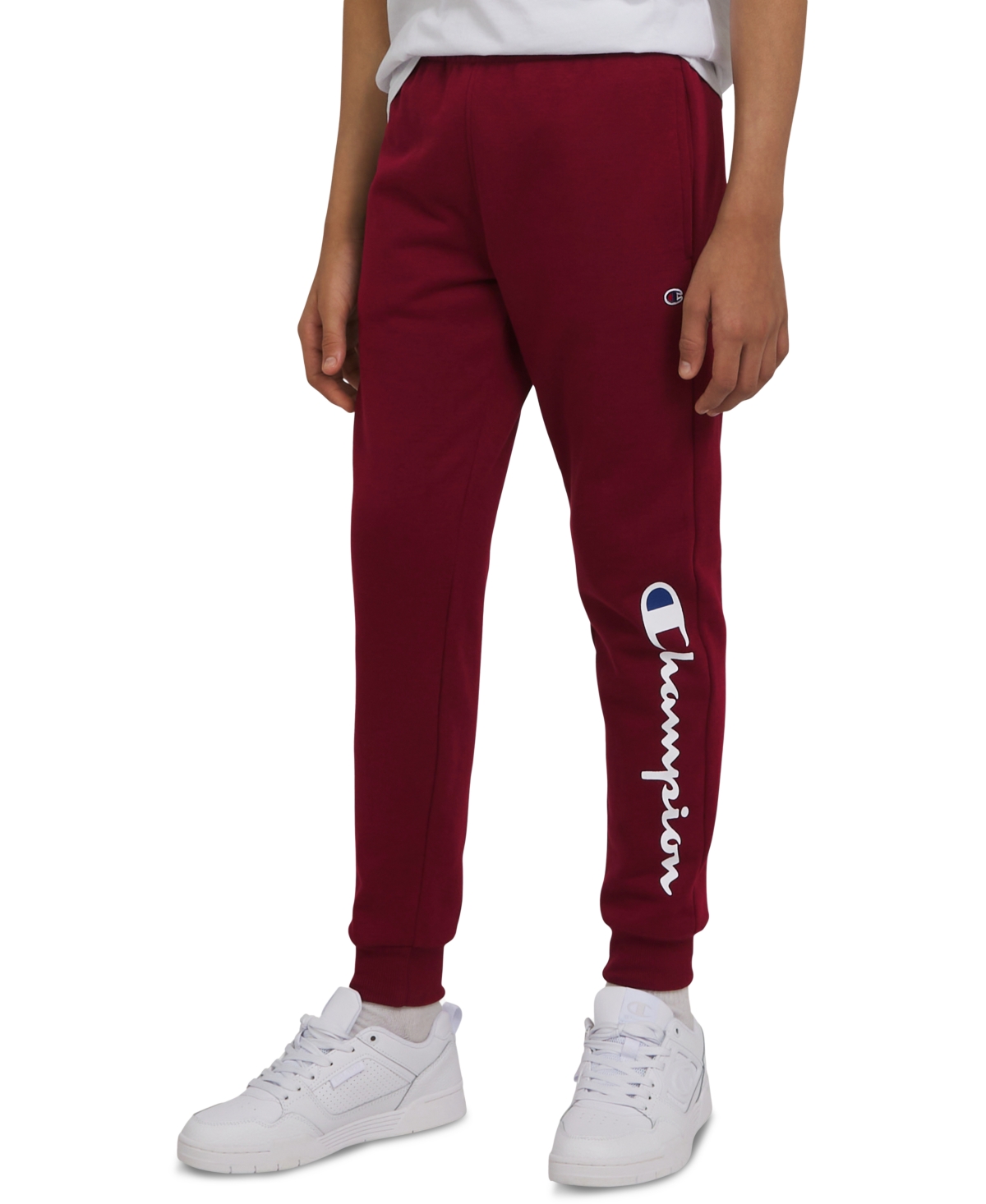 Champion Big Boys Signature Fleece Jogger Pants In Red