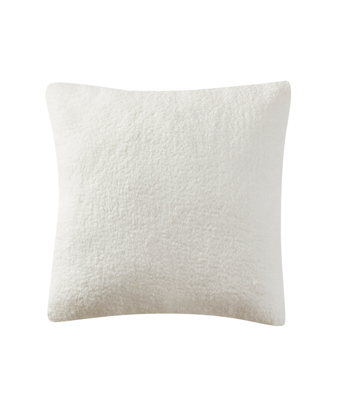 J Queen New York Merry Christmas Holly Pillow Square Decorative Pillow, 20" X 20" In White