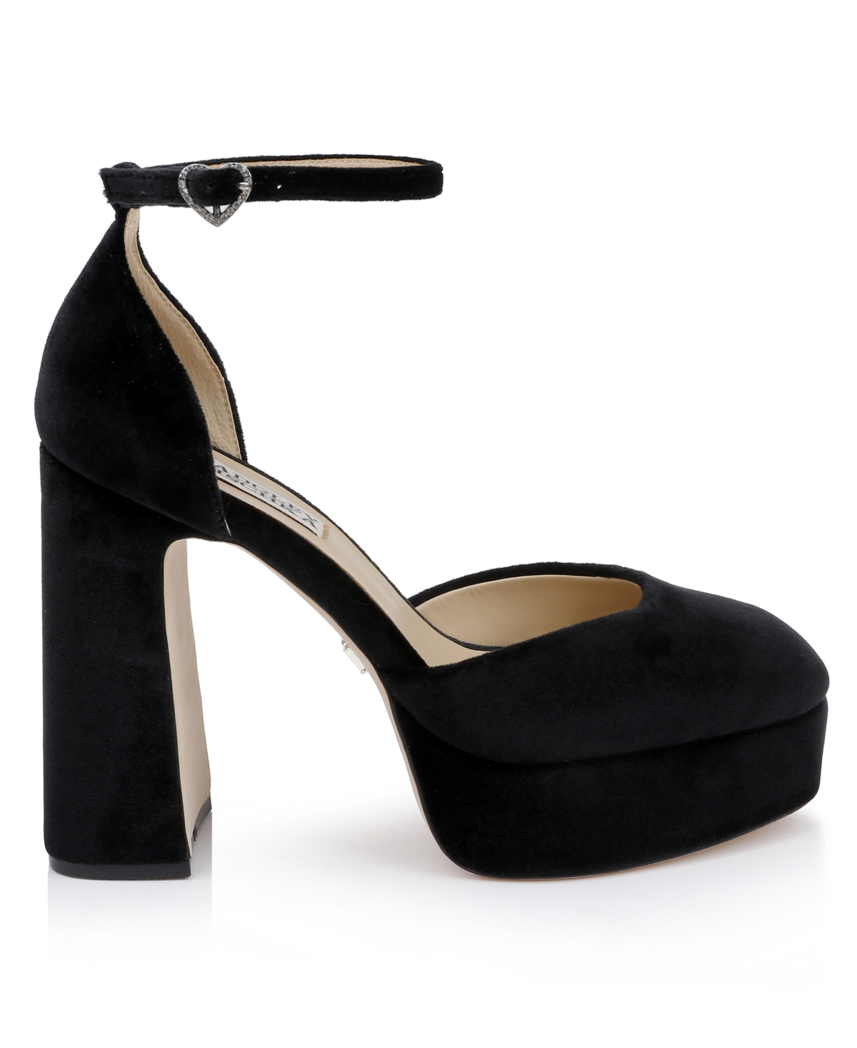Badgley Mischka Collection Jayda Ankle Strap Platform Pump In Black