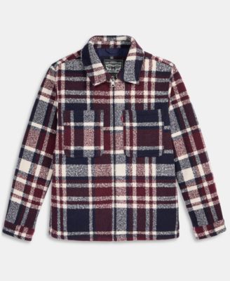 Men's Plaid Shirt Jacket