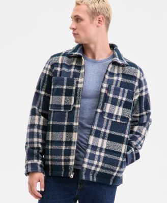 Men's Plaid Shirt Jacket