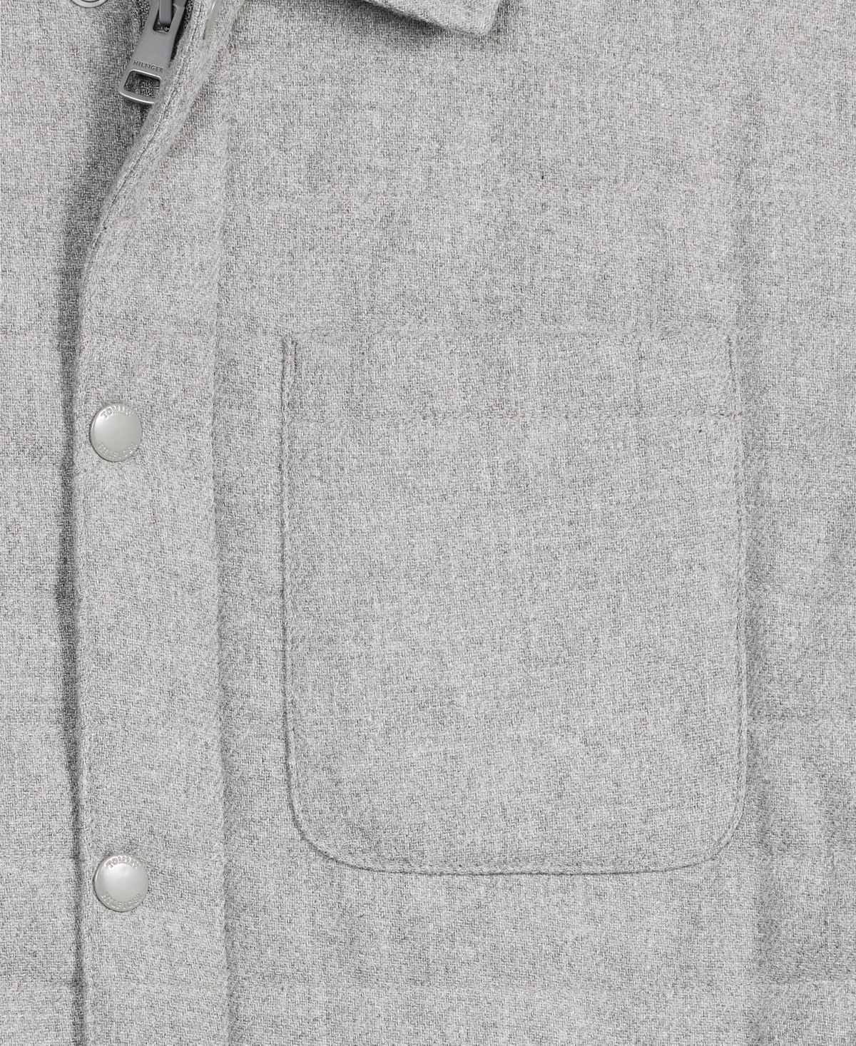 Tommy Hilfiger Men's Quilted Shirt Jacket In Gray