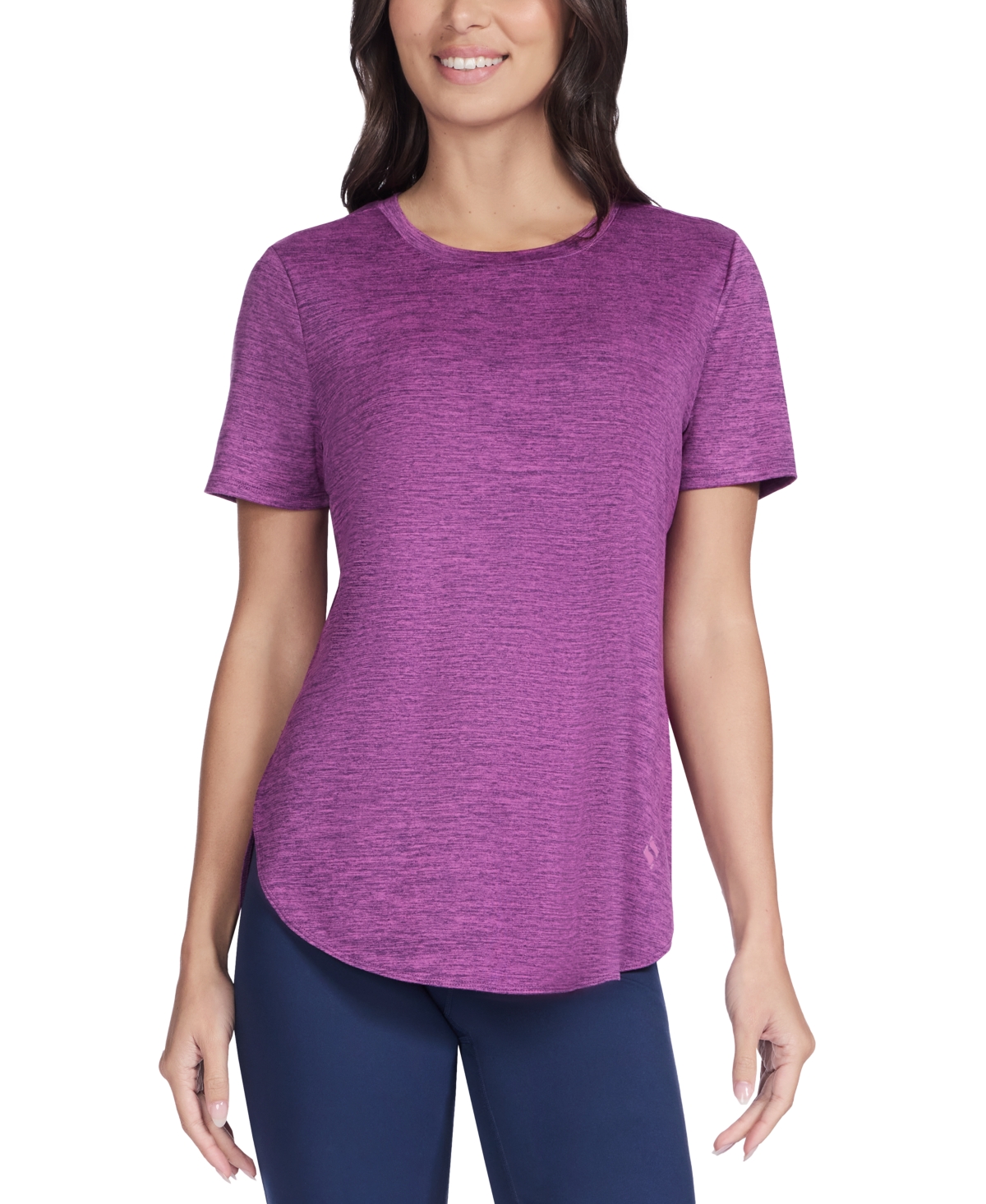 Skechers Women's Active Go Walk Wear Go Dri Swift Tunic T-shirt In Purple