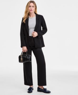 Women's Relaxed Crepe Blazer, Macy's Exclusive