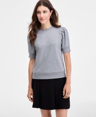 On 34th - Women's Puff-Sleeve French Terry Sweatshirt