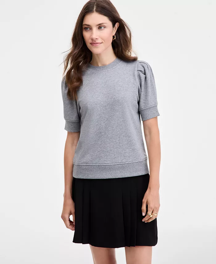 Women's Puff-Sleeve French Terry Sweatshirt