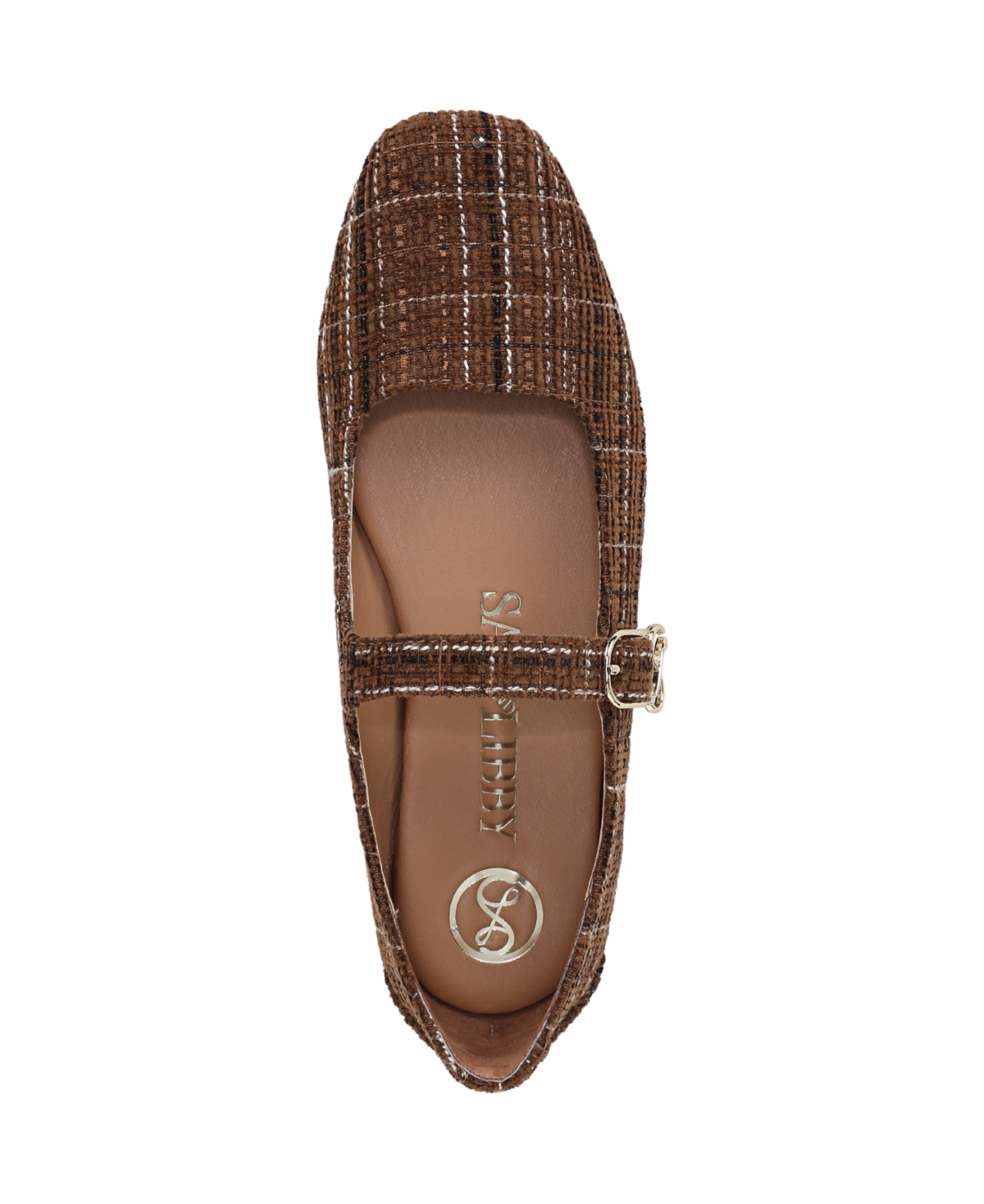 Sam & Libby Fredi Mary Jane Flat In Brown