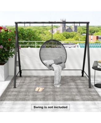 Patio Metal Swing Stand with A-Shaped Structure