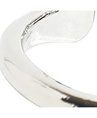 Women's Silver  Minimal Metallic Open Ring