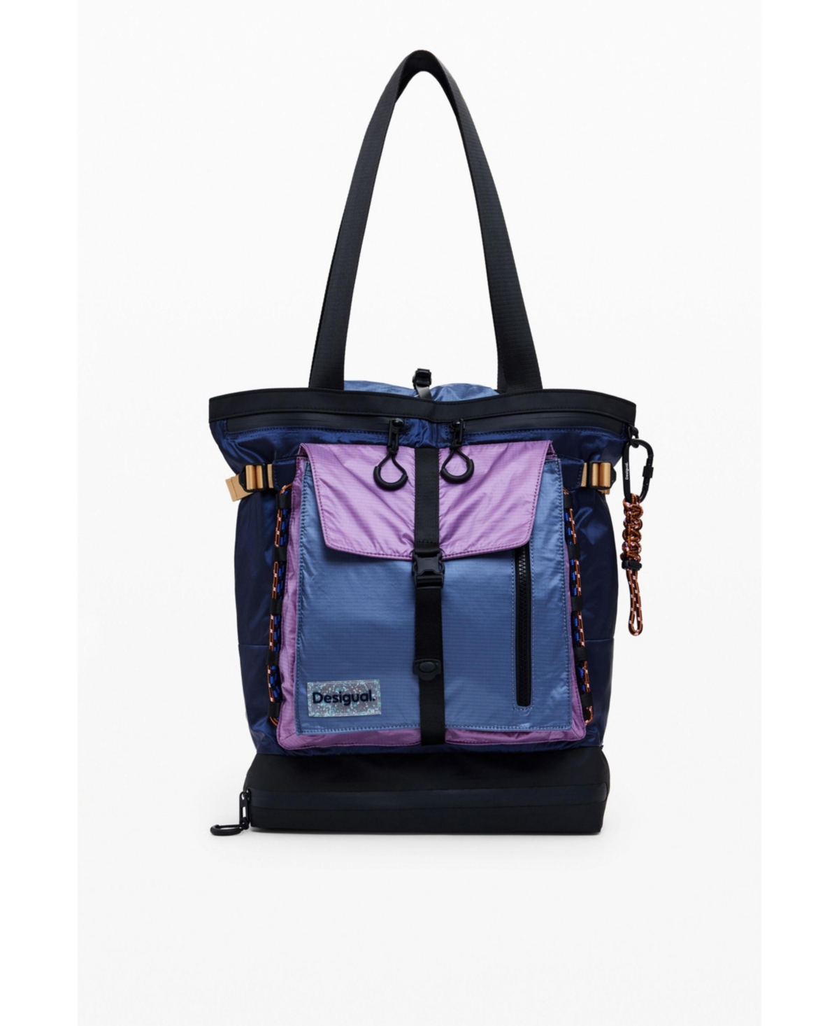 Desigual Women's Large Nylon Tote Backpack In Blue