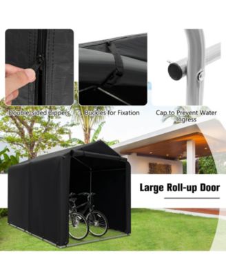 7 x 5.2' Heavy Duty Storage Shelter Outdoor Bike Storage Tent with Waterproof Cover