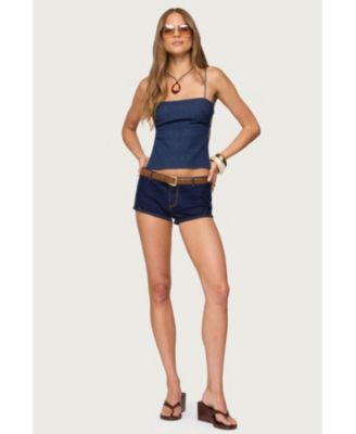 Women's Conley Backless Denim Top