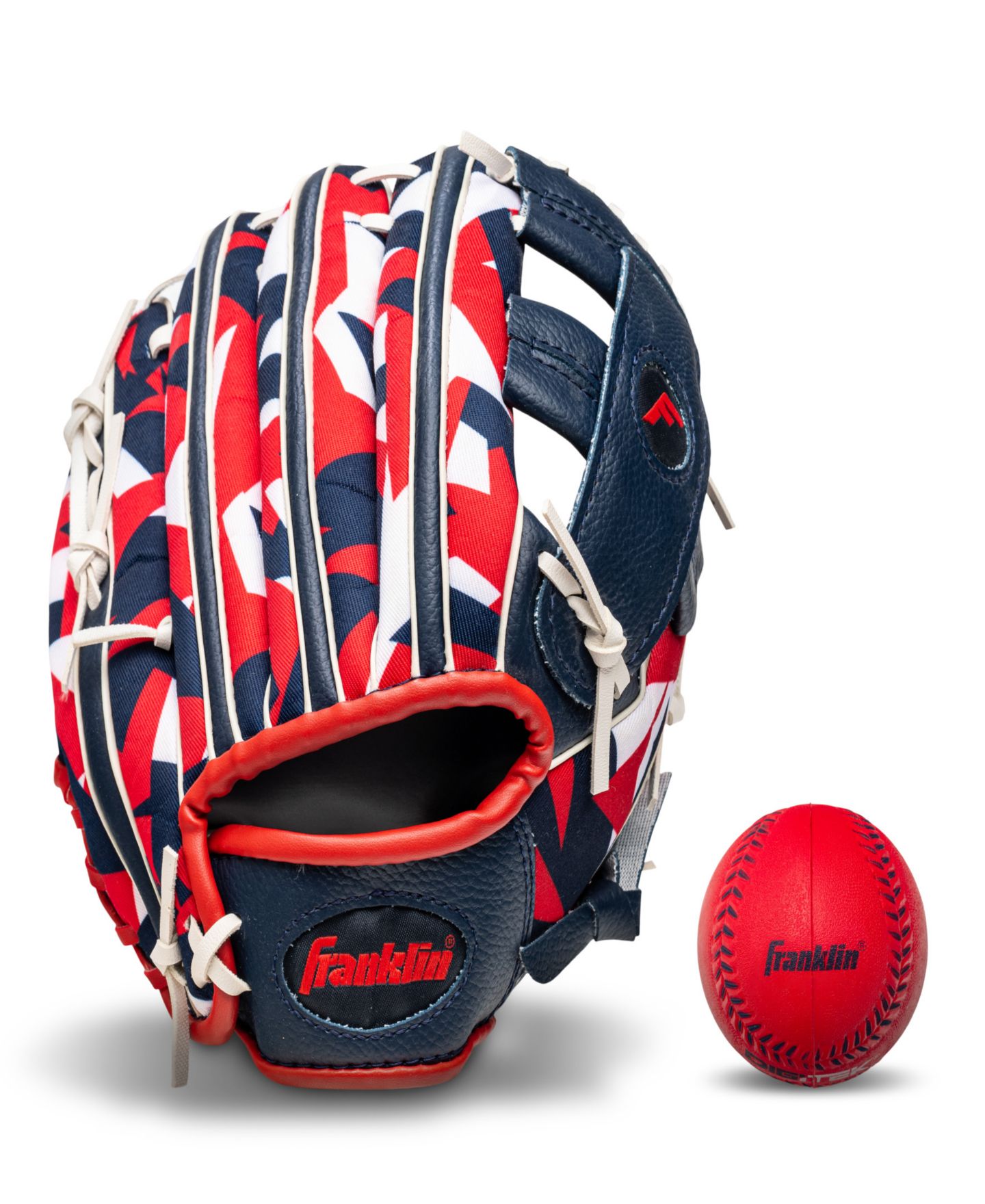 Детские игрушки Franklin Sports 9.5" RTP Performance Digi Teeball Glove and Ball Combo - Right Handed Thrower — фото 1
