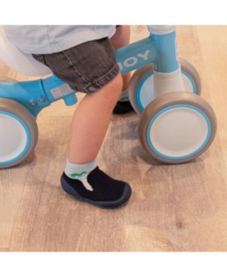 Baby Boy First Walk Sock Shoes Navy Dash