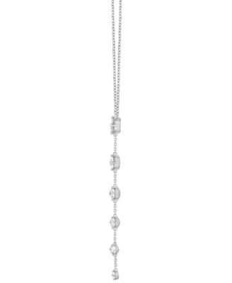 Lab Grown Diamond Graduated Lariat Necklace (3-1/2 ct. t.w.) in 14k White Gold, 16" + 2" extender
