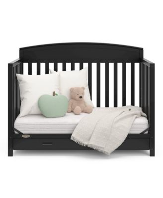 Benton 5-in-1 Convertible Crib with Drawer (Black)