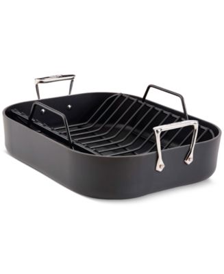 All-Clad HA1 Expert Cookware Nonstick 13" X 16" Roaster with Rack - Macy's