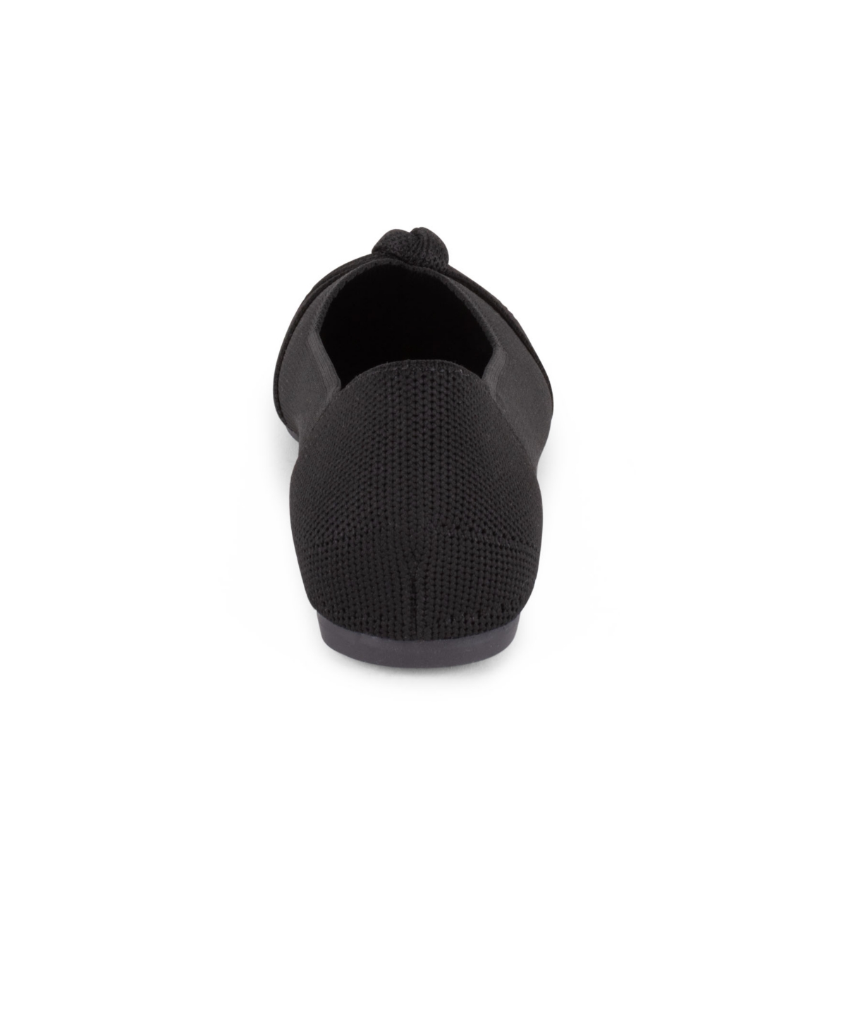 Tahari Catalina Pointed Toe Knit Flat In Black