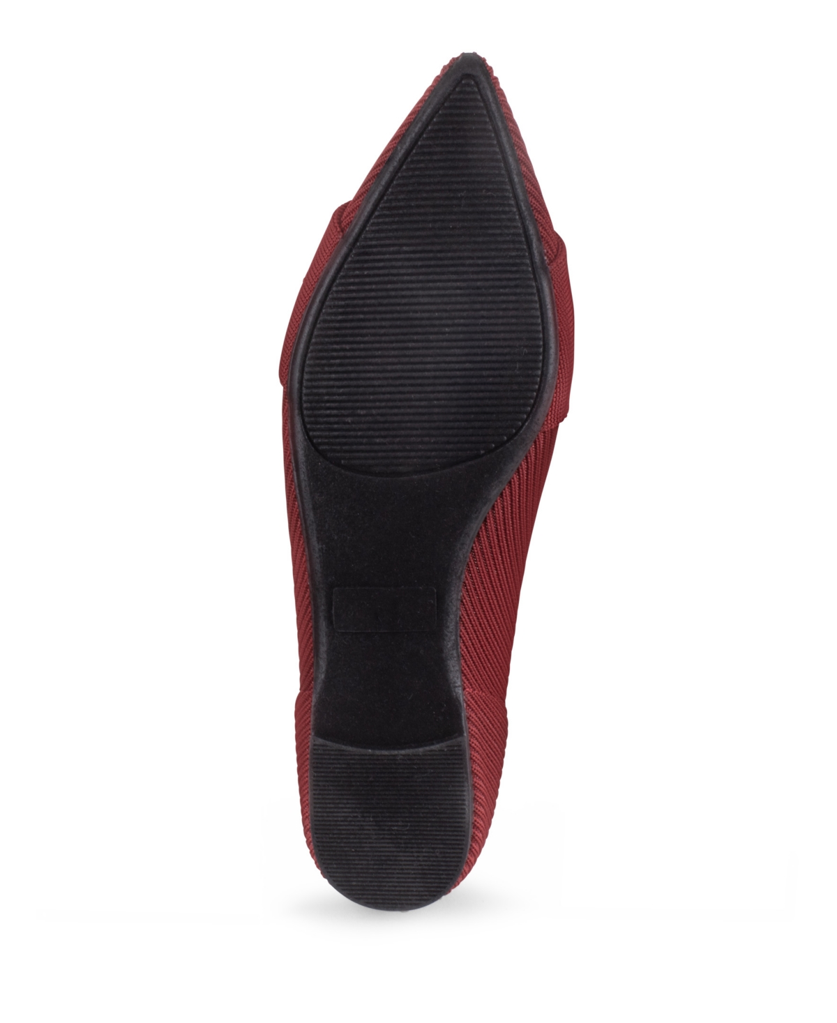 Tahari Montserrat Pointed Toe Flat In Red