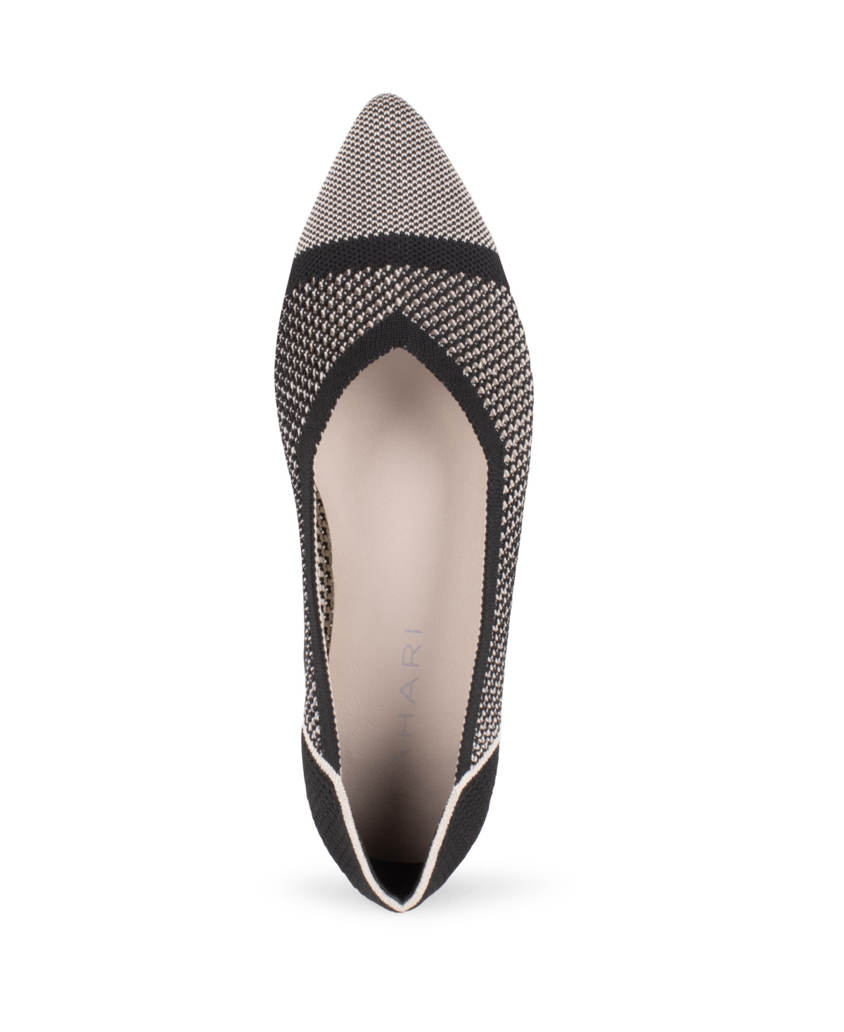 Tahari Antigua Knit Pointed Toe Flat In Multi