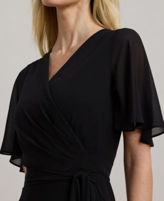 Women's Belted Georgette Dress