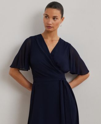 Women's Belted Georgette Dress