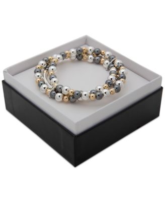 3-Pc. Set Beaded Stretch Bracelets