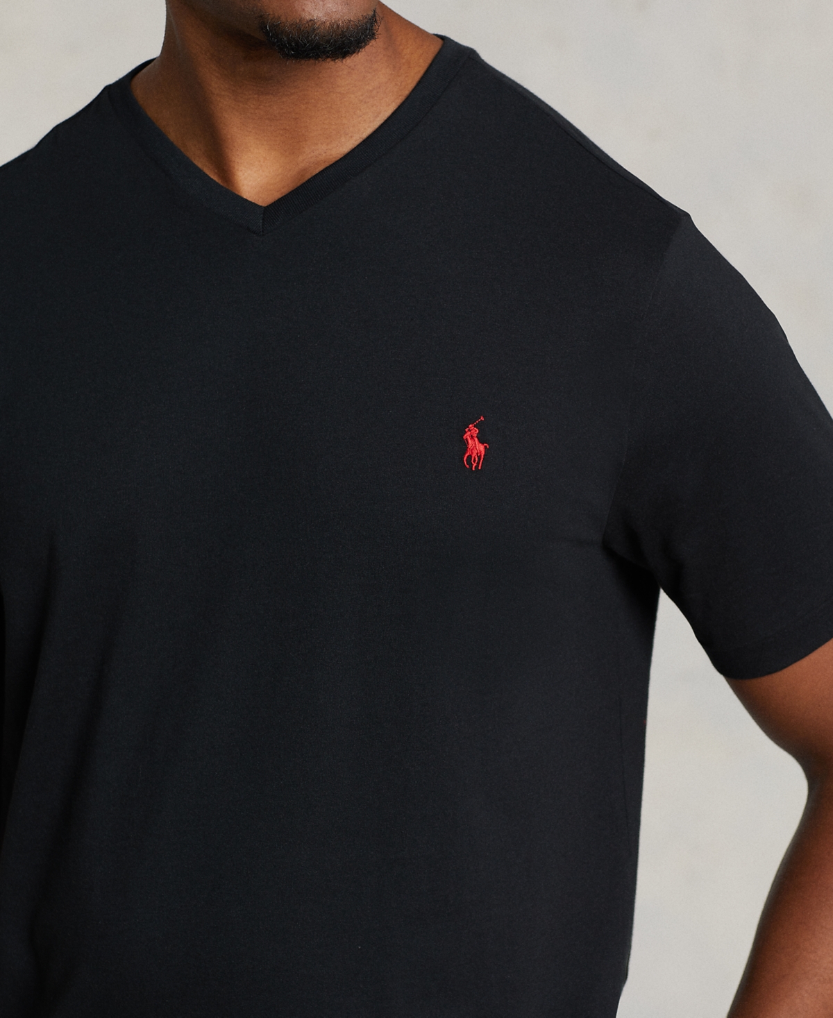Polo Ralph Lauren Classic Fit Jersey V-neck T-shirt In Blue