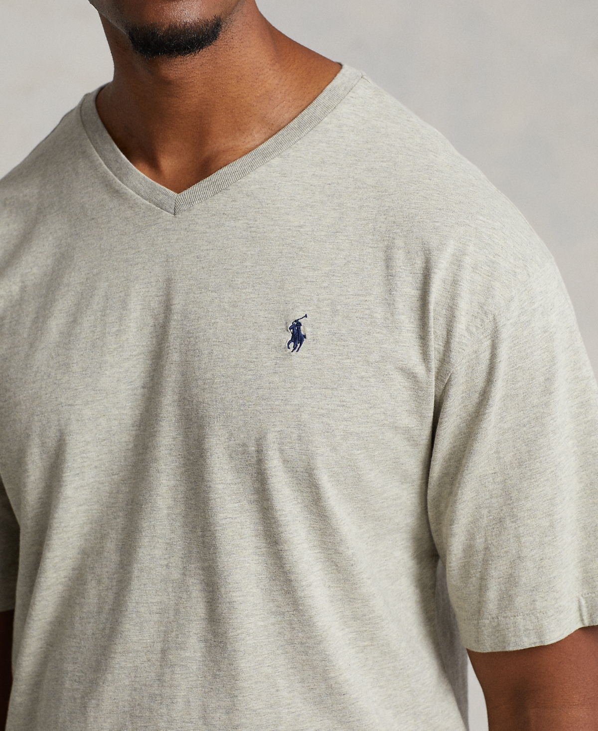 Polo Ralph Lauren Jersey V-neck T-shirt In Neutral