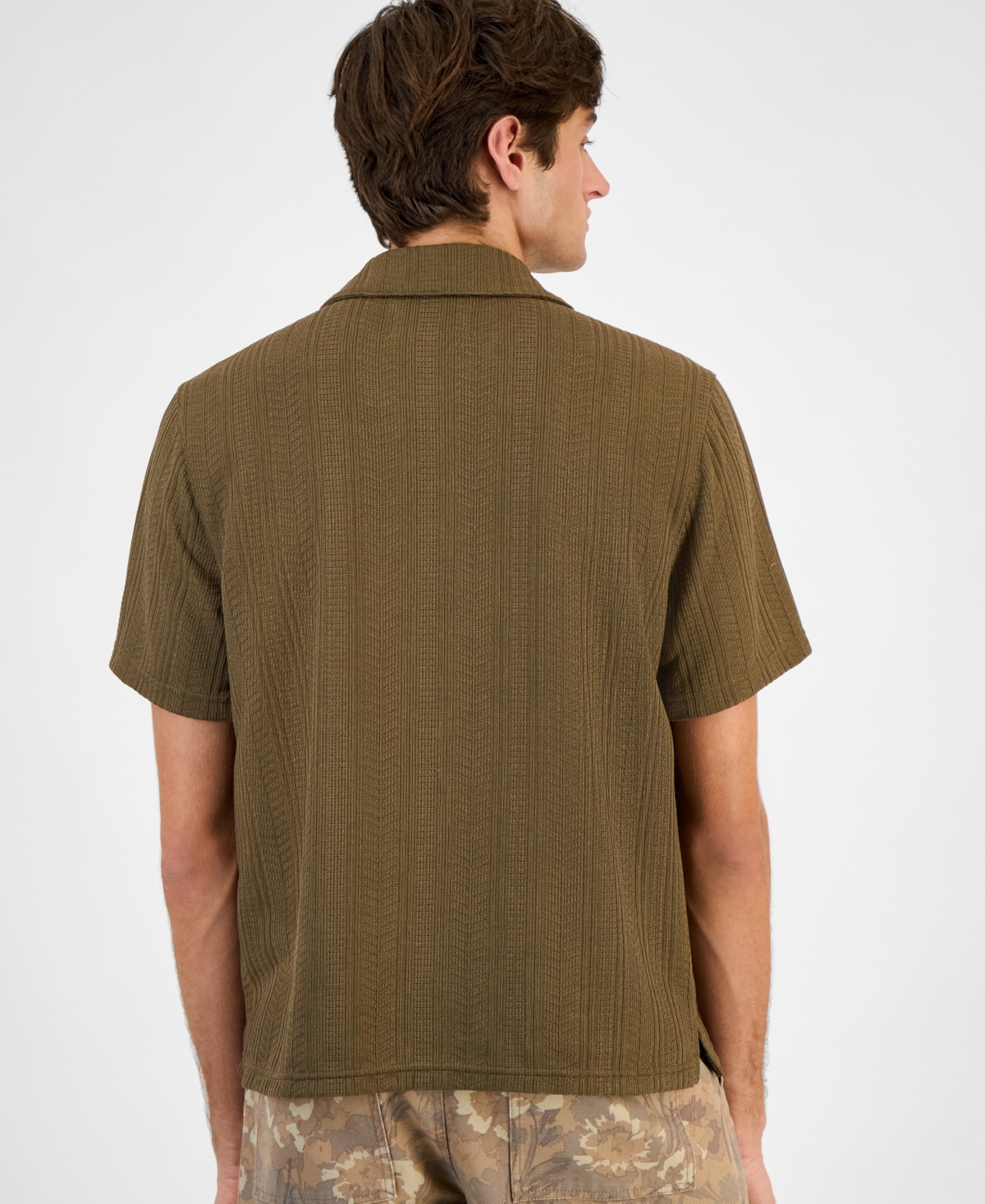 Sun + Stone Men's Camo Field Shorts, Macy's Exclusive In Brown