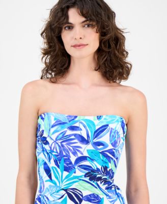 Tommy Bahama Womens Printed Marina Bandini Top Skort In Blue