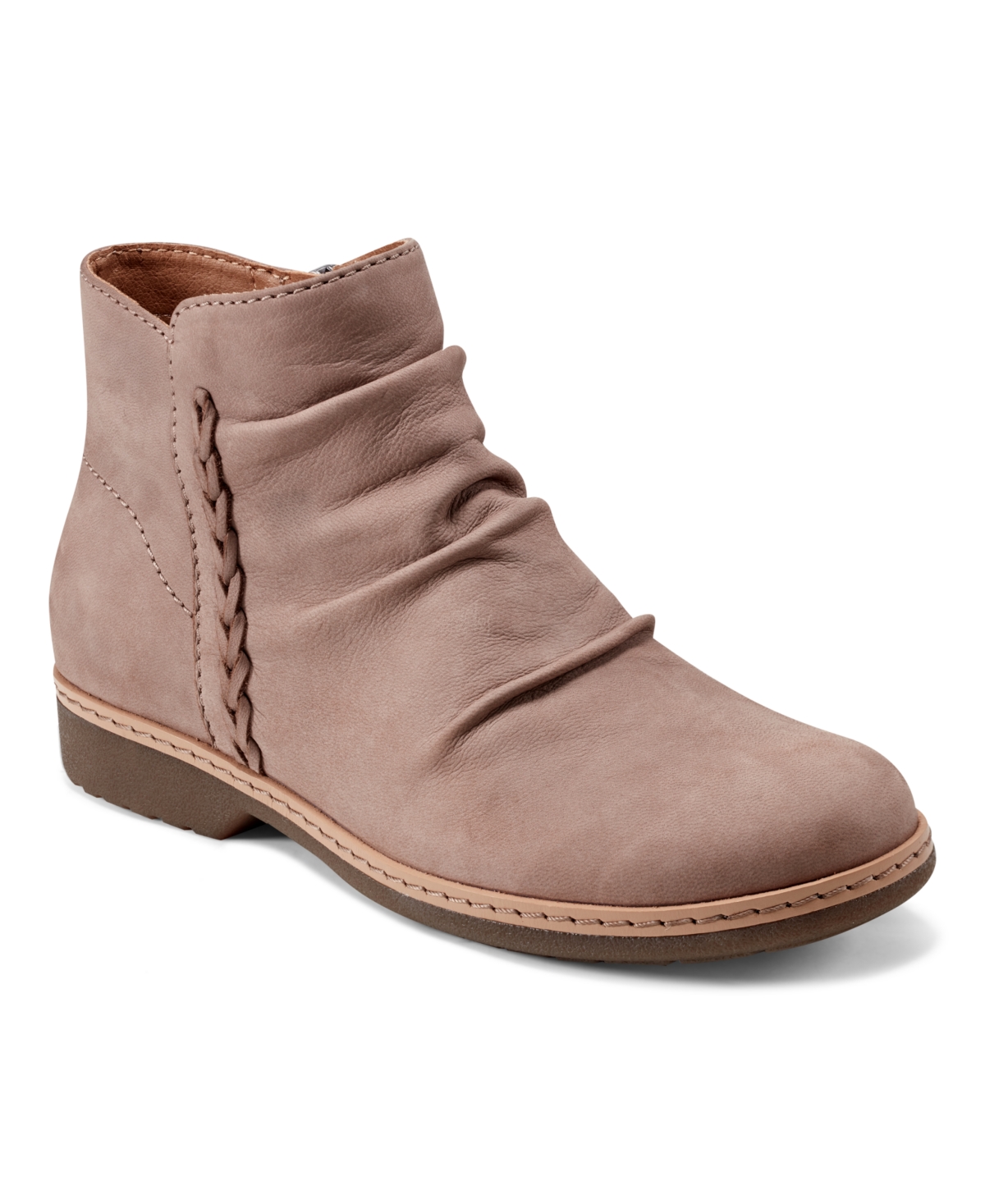 Earth Women's Hilaree Water Repellent Ruched Booties In Pink
