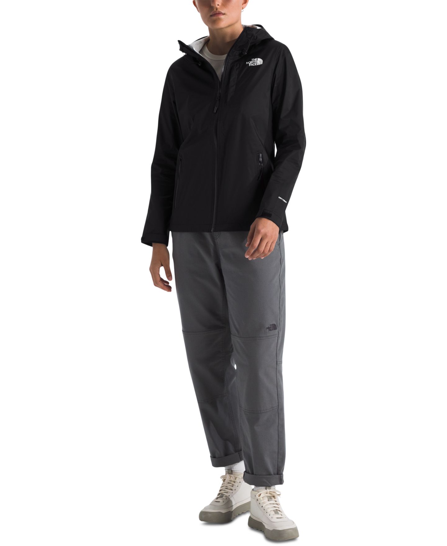 Женская куртка The North Face Alta Vista Hooded Rain, цвет: Серый — фото 9