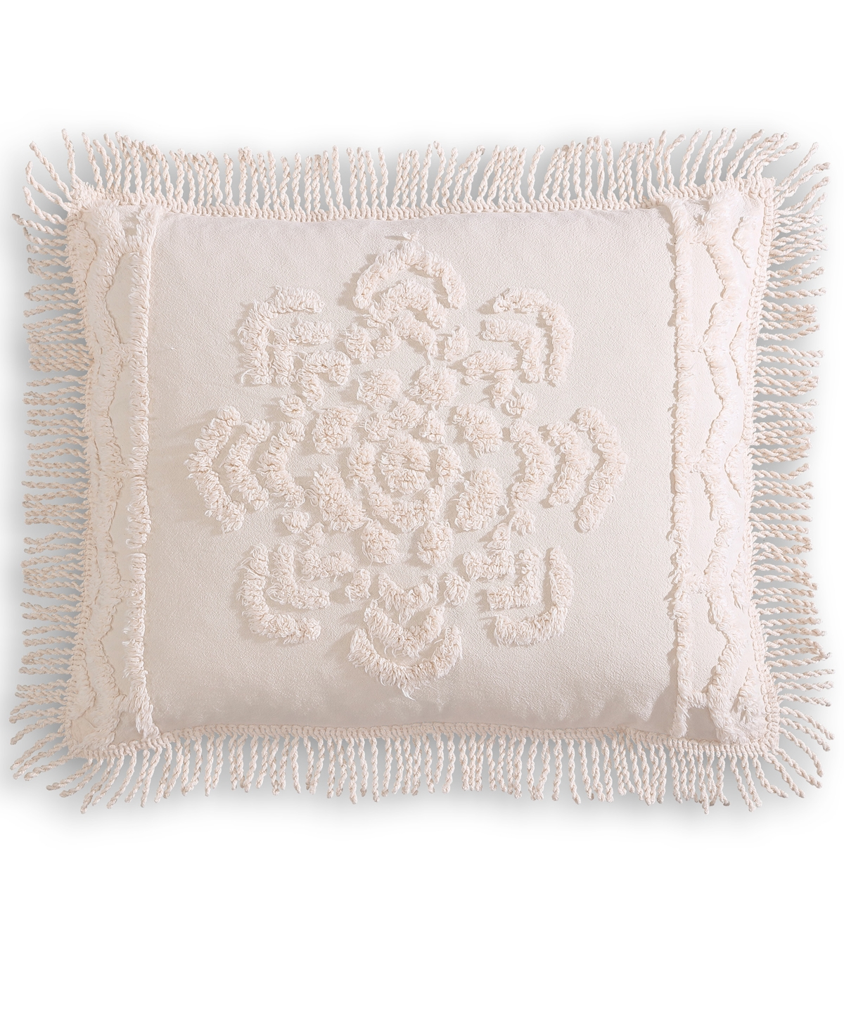 Lotus Chenille Lightweight Sham, Standard - Blush